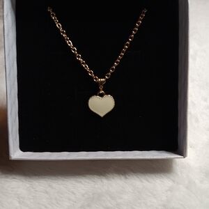 Gold Heart Pendant Necklace